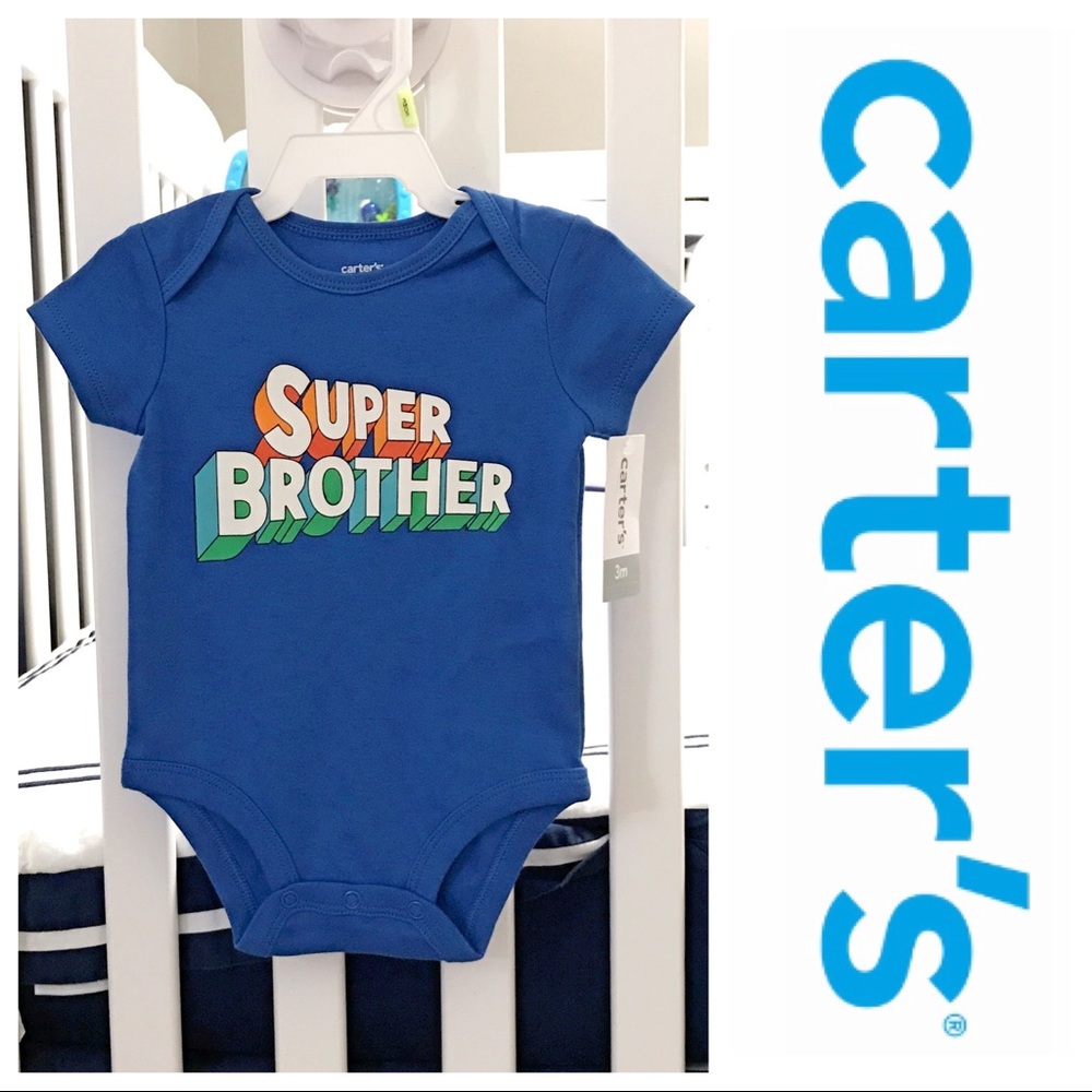 🔴SOLD🔴NWT Carter's Super Brother Bodysuit